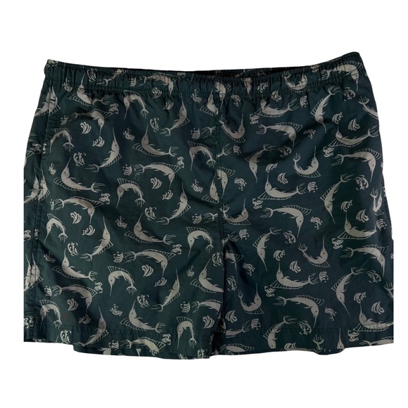 Polo Sport Ralph Lauren Other - Polo Sport Ralph Lauren Marlin Print Swim Trunks Mens XL Green VTG Board Shorts